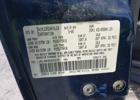 2005 Jeep Liberty Sport from USA, damaged, VIN 1J4GL48K85W653239